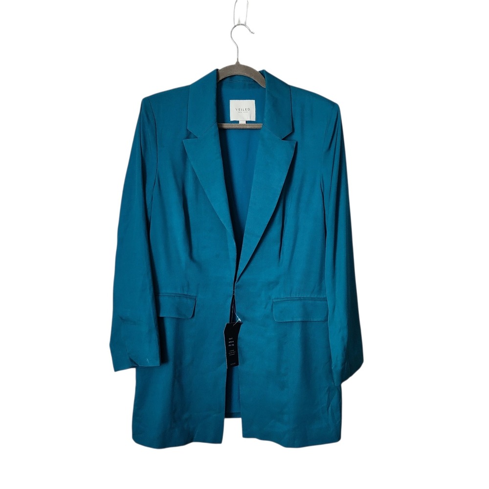 VEILED NEW YORK sleek blazed in teal NWT size 8‎ regular